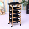 Hairdressing Cart Hair Salon Stroller Hairdressing Tool Car Beauty Cart Barber Shop Stroller Hairdressing Bar