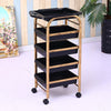 Hairdressing Cart Hair Salon Stroller Hairdressing Tool Car Beauty Cart Barber Shop Stroller Hairdressing Bar