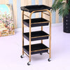 Hairdressing Cart Hair Salon Stroller Hairdressing Tool Car Beauty Cart Barber Shop Stroller Hairdressing Bar